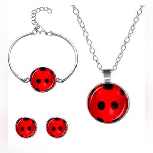 4Pcs/Set Women Girl Fashion Ladybug